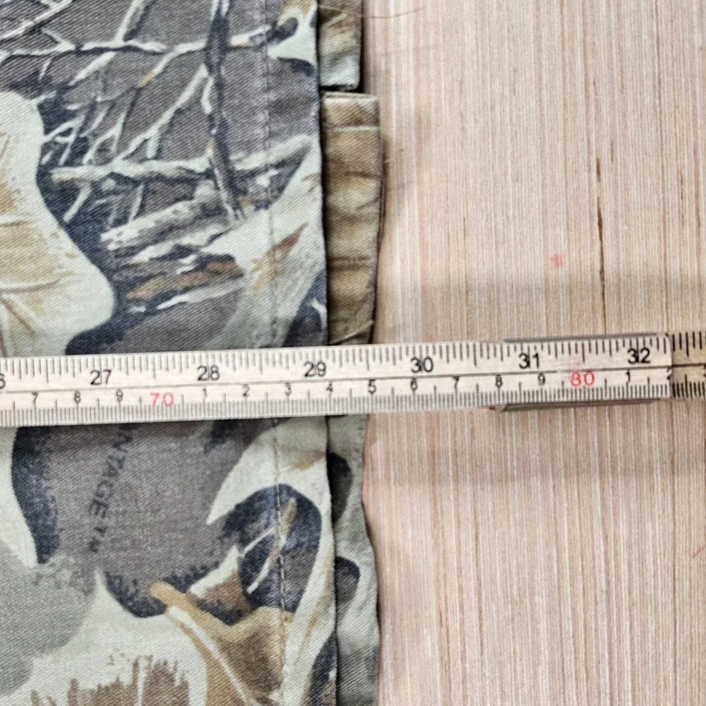 Vintage Military Advantage Timber Camo BDU Uniform Set Men L Long Leaf Hunting